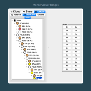 Monkersolver Preflop solution pack for 8Max 10,15,20,25,30,40,50,60bb,80bb and 100bb MTT