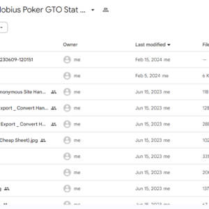 Mobius Poker GTO Stat Checker Pro