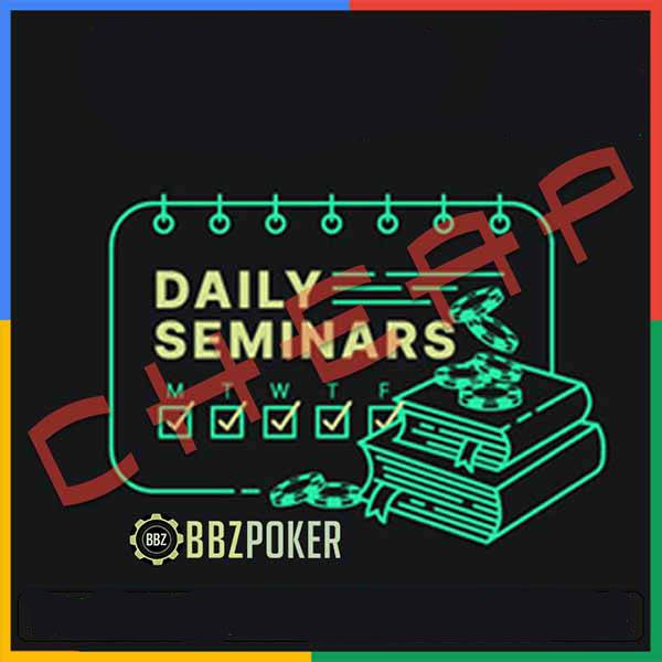 BBZPoker Daily Seminars 2025 Supreme Pack